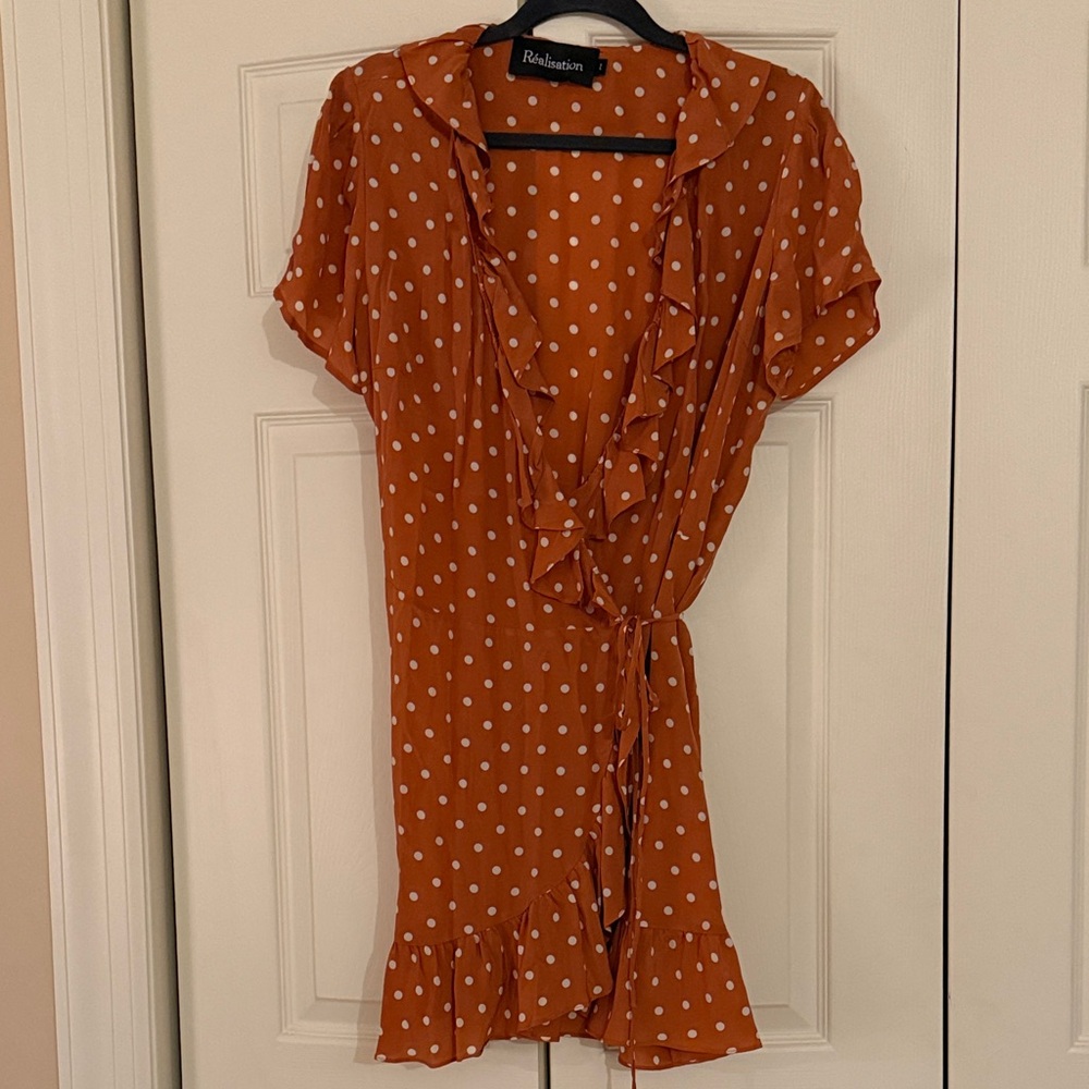Realisation Par Polka Dot Wrap Dress